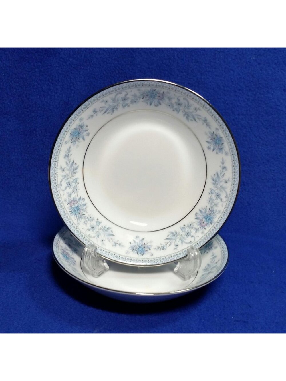 Noritake Blue Hill Dessert Bowls 5 1/2" Pattern 2482 Sauce Fruit Set of 2